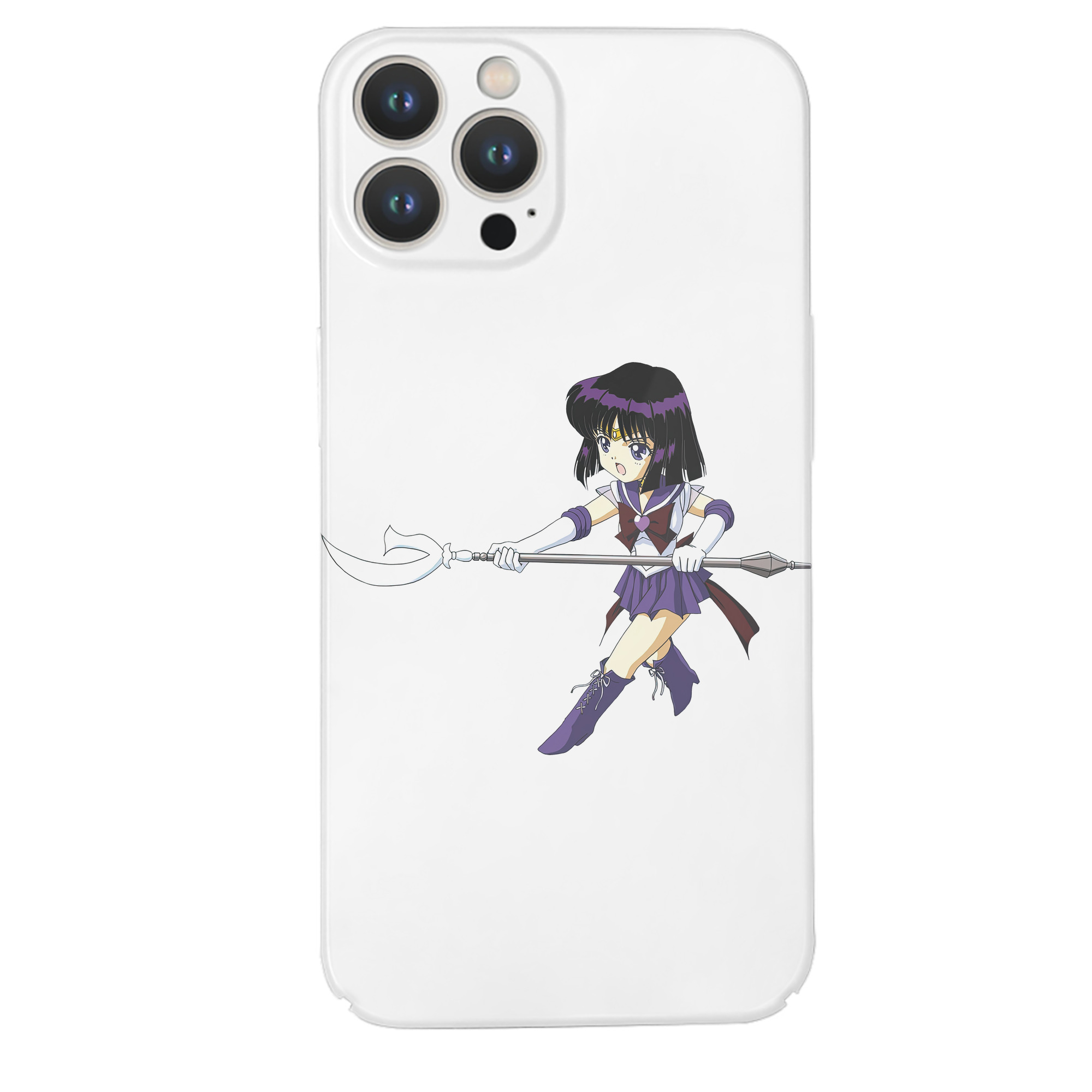 （画像用） 美少女戦士セーラームーン 土萠ほたる Sailor Moon Tomoe Hotaru （セーラーサターン；Sailor Saturn） 【iPhone 14シリーズ対応】ハードケース